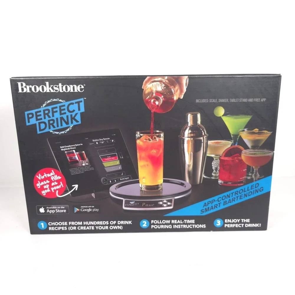 Perfect‎ Drink App-Controlled Smart Scale Bartending System Kit Shaker Included